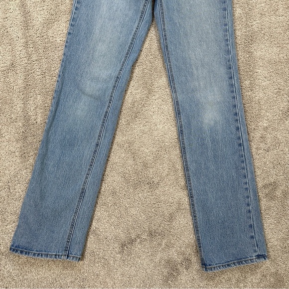 Unpublished Women’s Rae Olympic Straight Leg Jeans High Rise Medium Wash Blue 23 - Picture 5 of 15